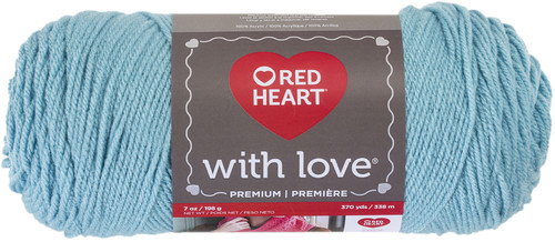 3 Pack - Red Heart With Love Yarn-Iced Aqua - E400-1502 - 073650822490