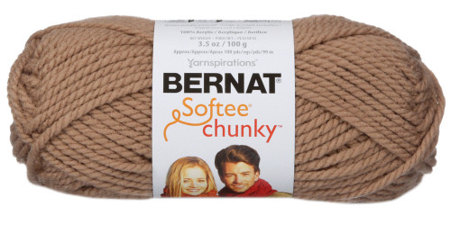 3 Pack - Bernat Softee Chunky Yarn-Soft Taupe - 161128-28011 - 057355351196
