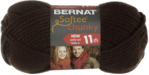 3 Pack - Bernat Softee Chunky Yarn-Dark Taupe - 161128-28013 - 057355351202