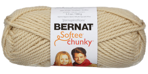 3 Pack - Bernat Softee Chunky Yarn-Linen - 161128-28021 - 057355351219