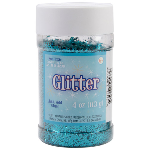 3 Pack Sulyn Glitter 4oz-Metallic Turquoise SUL4MET-51137 - 717968511379