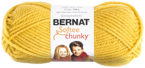 3 Pack Bernat Softee Chunky Yarn-Glowing Gold 161128-28607 - 057355351530