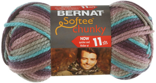 3 Pack - Bernat Softee Chunky Ombre Yarn-Shadow - 161129-29121 - 057355351653