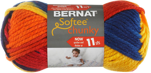 3 Pack - Bernat Softee Chunky Ombre Yarn-School Yard - 161129-29134 - 057355351684