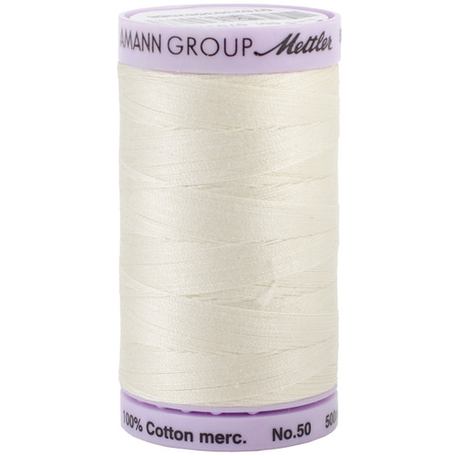 5 Pack - Mettler Silk Finish Cotton Thread 50wt 547yd-Antique White - 9104-3612 - 07623035820880762303582088