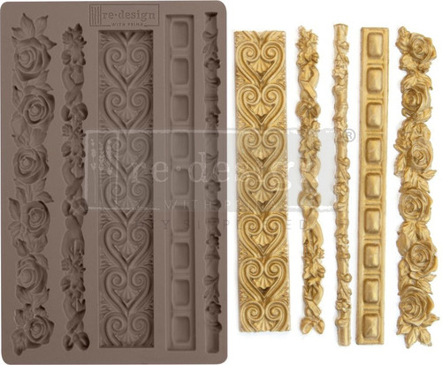 Prima Marketing Re-Design Mould 5"X8"X8mm-Elegant Borders - 637163 Prima Marketing Re-Design Mould 5"X8"X8mm-Elegant Borders - 637163