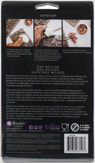 Prima Marketing Re-Design Mould 5"X8"X8mm-Elegant Borders - 637163 Prima Marketing Re-Design Mould 5"X8"X8mm-Elegant Borders - 637163