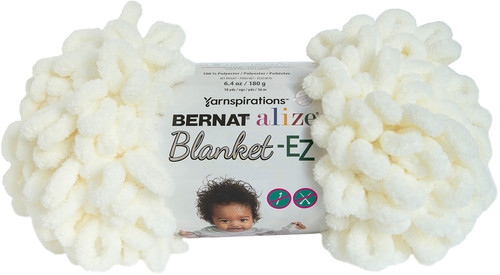 2 Pack Bernat Alize Blanket-EZ Yarn-Cream 161037-37013 - 057355439054