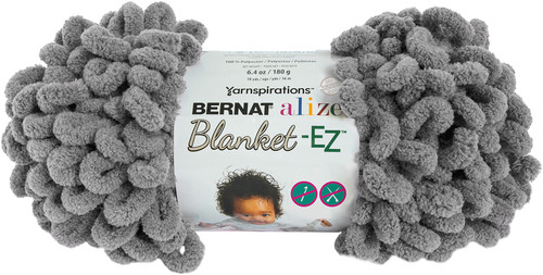 2 Pack - Bernat Alize Blanket-EZ Yarn-Dark Gray - 161037-37014 - 057355439061