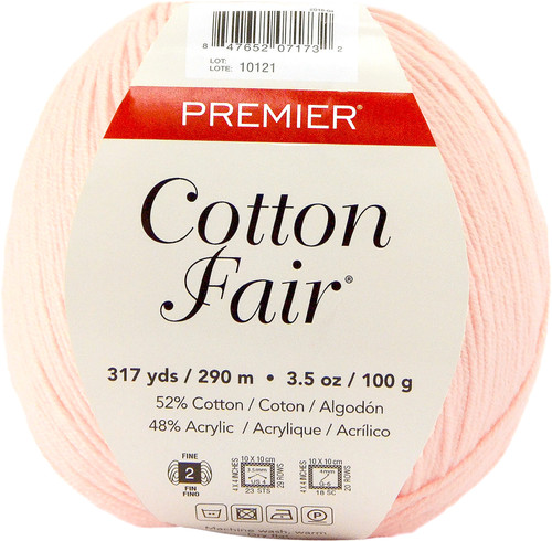 3 Pack - Premier Cotton Fair Yarn-Blush - 27-27 - 847652071763