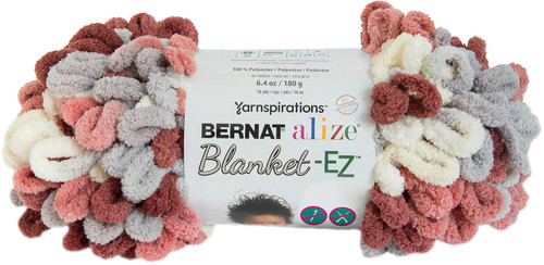 2 Pack Bernat Alize Blanket-EZ Yarn-Clay 161037-37022 - 057355439283