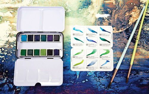 Prima Watercolor Confections Watercolor Pans 12/Pkg-Currents - 642143 Prima Watercolor Confections Watercolor Pans 12/Pkg-Currents - 642143
