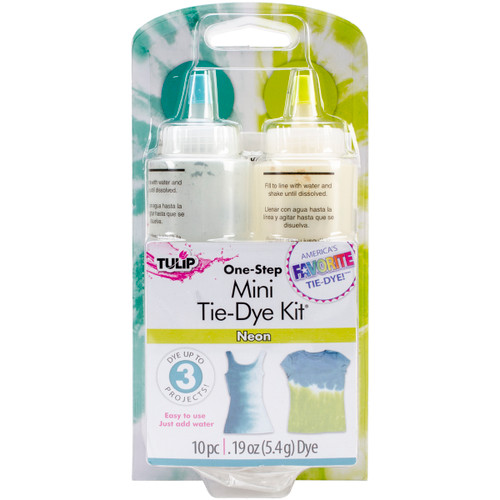 2 Pack Tulip One-Step Mini Tie-Dye Kit-Neon 3255T-554 - 017754325549