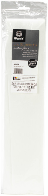Lia Griffith Extra Fine Crepe Paper 19.6"X78.7"-White LG11015 - 190705000419