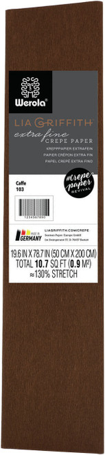 Lia Griffith Extra Fine Crepe Paper 19.6"X78.7"-Cafe - LG11017 - 190705000471