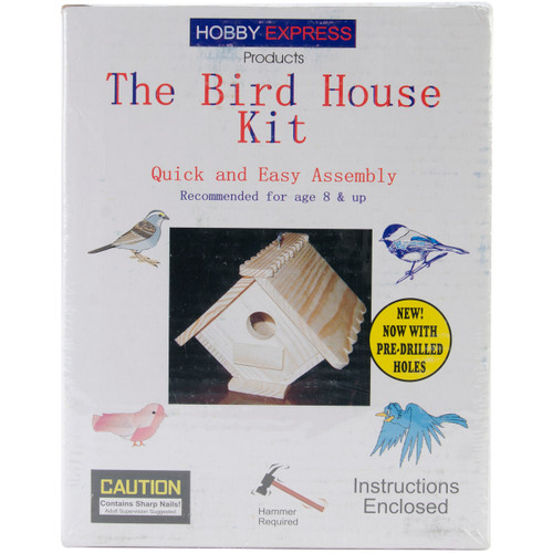 2 Pack Unfinished Wood Kit-Bird House -60002 - 726440600029