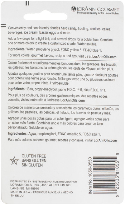 6 Pack - LorAnn Liquid Food Coloring 1oz-Green - LFC-1050 6 Pack - LorAnn Liquid Food Coloring 1oz-Green - LFC-1050