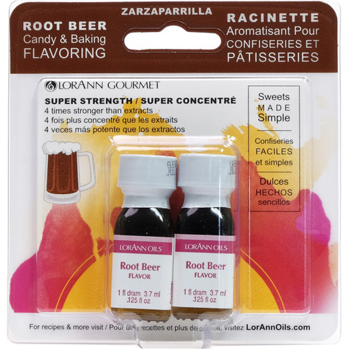 6 Pack Candy & Baking Flavoring .125oz 2/Pkg-Root Beer FLAVOR-340 - 023535340045