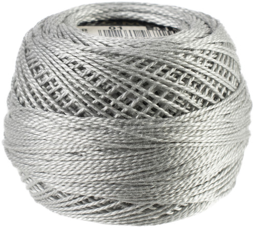 10 Pack DMC Pearl Cotton Ball Size 8 87yd-White Tin 116 8-01 - 077540967155
