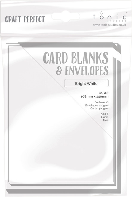 3 Pack - Craft Perfect Card Blanks US A2 10/Pkg-Bright White - 5A002G97-9253E - 50605171425375060517142537