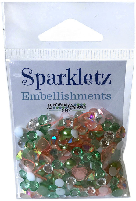 Buttons Galore Sparkletz Embellishment Pack 10g-Cactus - SPK-102 - 840934055529