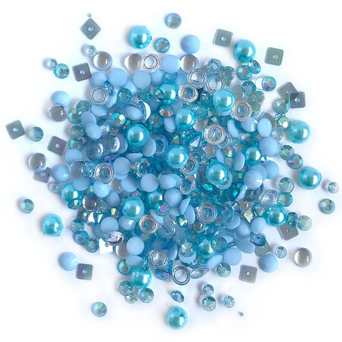 6 Pack Buttons Galore Sparkletz Embellishment Pack 10g-Ocean Waves SPK-103