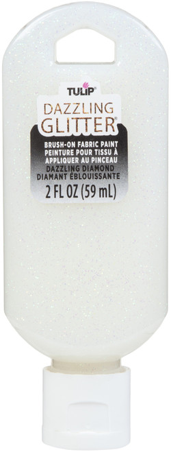 3 Pack - Tulip Dazzling Glitter Brush-On Fabric Paint 2oz-Diamond - 401-40199 - 017754401991