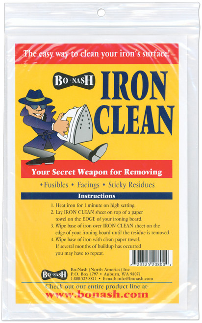 4 Pack Bo-Nash Iron Clean Cleaning Cloths-10/Pkg 5003B - 723325208004