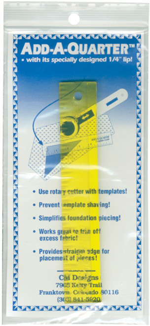 2 Pack - CM Designs Add-A-Quarter Ruler-6" - 6CMD - 635105000060 2 Pack - CM Designs Add-A-Quarter Ruler-6" - 6CMD - 635105000060