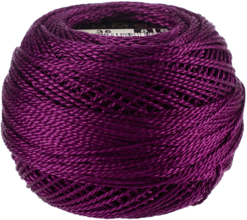 10 Pack DMC Pearl Cotton Ball Size 8 87yd-Very Dark Fuchsia 116 8-35 - 077540973965