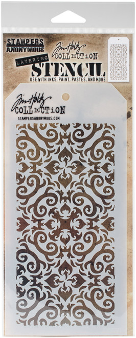 3 Pack - Tim Holtz Layered Stencil 4.125"X8.5"-Flames - THS-091 - 653341452818