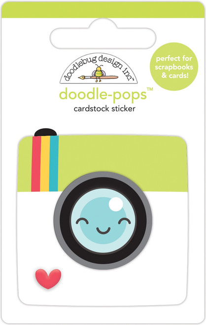 Doodlebug Doodle-Pops 3D Stickers-Picture Perfect, I Heart Travel - DP6360 - 842715063600