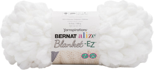 2 Pack Bernat Alize Blanket-EZ Yarn-White 161037-37001 - 057355438934