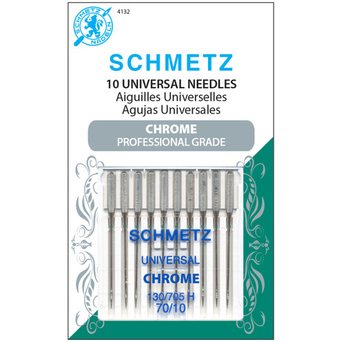 10 Pack Schmetz Chrome Universal Machine Needles-Size 70/10 10/Pkg 4132 - 036346141329