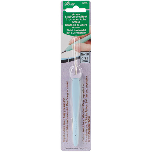 3 Pack Clover Amour Steel Crochet Hook-Size 10/.75mm 1225 - 051221712258