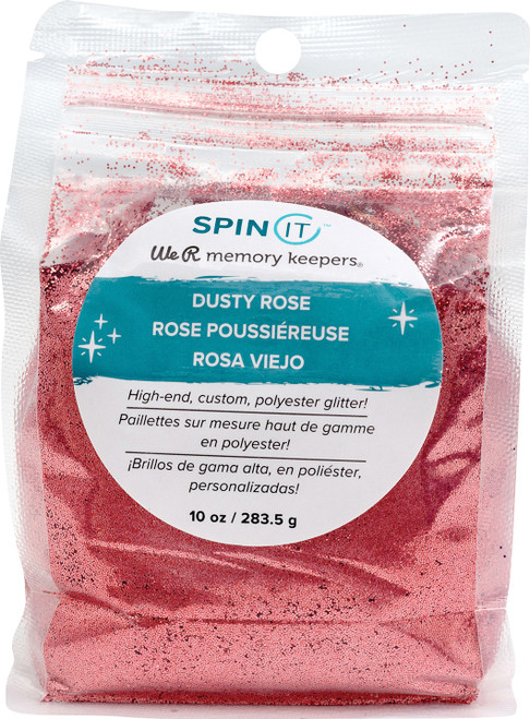 We R Memory Keepers Spin It Fine Glitter 10oz-Dusty Rose WRFNGL-235 - 633356612353