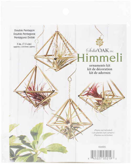 Solid Oak Himmeli Ornaments Kit-Double pentagon HMK-005 - 845227052193