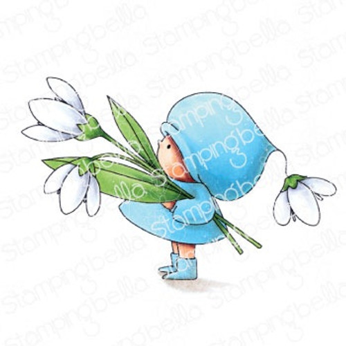 Stamping Bella Cling Stamps-Bundle Girl With A Snowdrop EB909