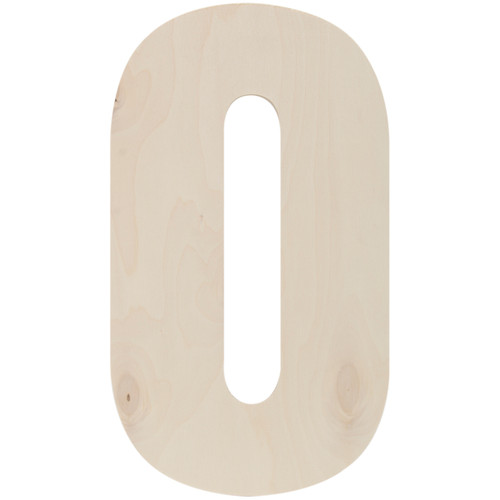 6 Pack Baltic Birch Collegiate Font Letters & Numbers 13"-O JBB-815 - 400100654101