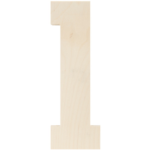 6 Pack Baltic Birch Collegiate Font Letters & Numbers 13"-1 JBB-827 - 886946096914