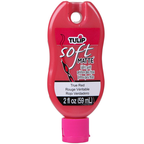 3 Pack - Tulip Soft Matte Fabric Paint 2oz-True Red - 309-57 - 017754309570