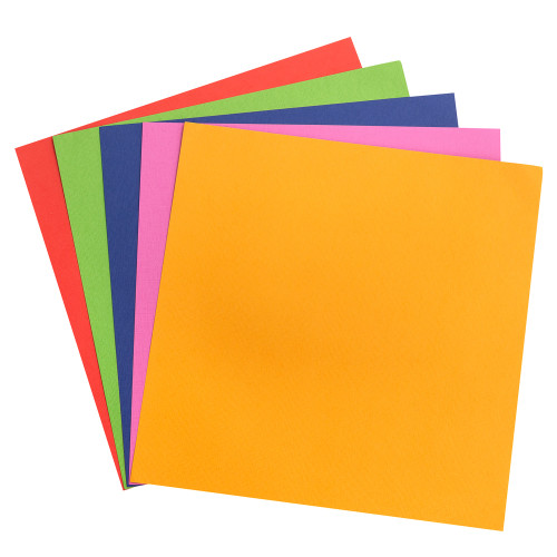American Crafts Precision Cardstock Pack 80lb 12"X12" 60/Pkg-Bright/Textured - AC354130