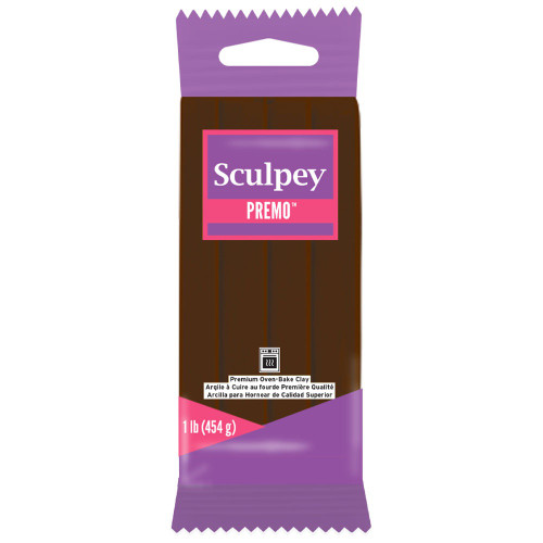 3 Pack - Sculpey Premo Polymer Clay 1lb-Burnt Umber - PE1-5053