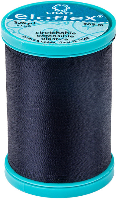 3 Pack - Coats Eloflex Stretch Thread 225yd-Navy - S992-4900 - 073650022692 3 Pack - Coats Eloflex Stretch Thread 225yd-Navy - S992-4900 - 073650022692