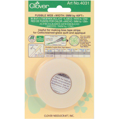 3 Pack - Clover Fusible Web Tape 5mmX40'- - 4031C - 051221528033 3 Pack - Clover Fusible Web Tape 5mmX40'- - 4031C - 051221528033