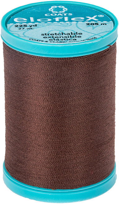 3 Pack Coats Eloflex Stretch Thread 225yd-Dark Brown S992-8890 - 073650022852