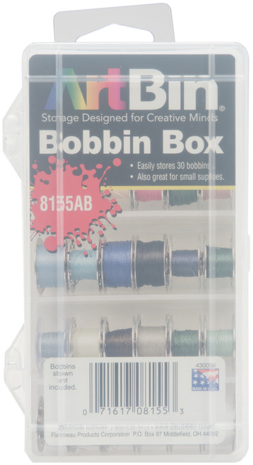 3 Pack ArtBin Bobbin Box-3"X6"X1.25" Translucent 8155AB - 071617081553