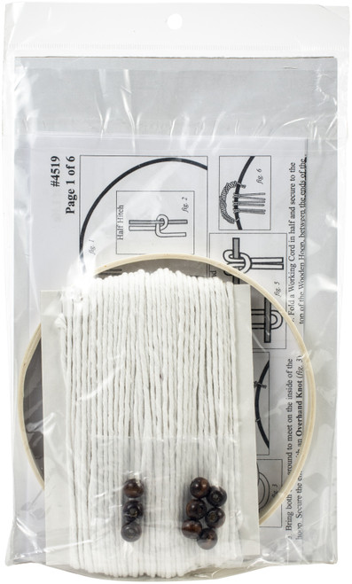 Design Works/Zenbroidery Macrame Wall Hanging Kit 6"X20"-Tree Of Life - DW4519