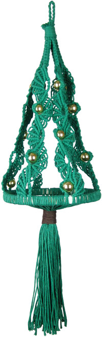Design Works/Zenbroidery Macrame Wall Hanging Kit 8"X24"-Christmas Tree - DW4524 Design Works/Zenbroidery Macrame Wall Hanging Kit 8"X24"-Christmas Tree - DW4524