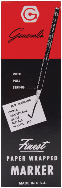 12 Pack China Marker Multi-Purpose Grease Pencil-Black -1241BLK - 044974124102